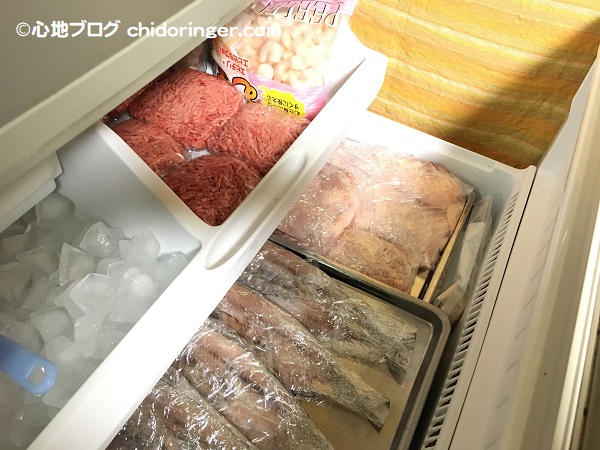 肉魚冷凍庫で保存